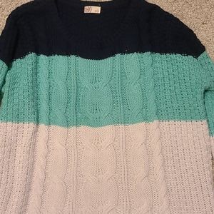 Cute color block sweater